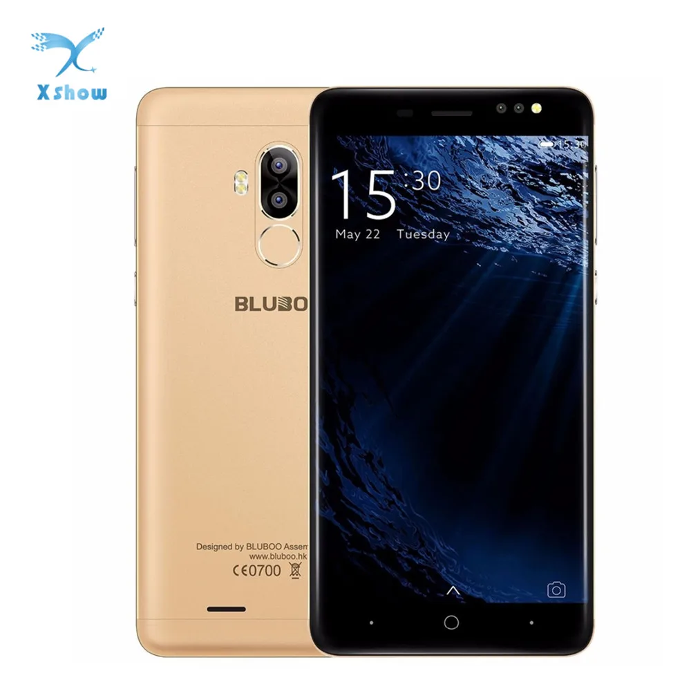 BLUBOO D1 Мобильный телефон с 5-дюймовым дисплеем четырёхъядерным процессором MTK6580