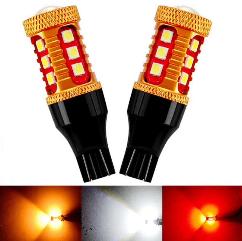 2 шт. автомобильные светодиодсветодиодный стоп сигналы T15 921 W16W WY16W 3030 лм|interior light|led