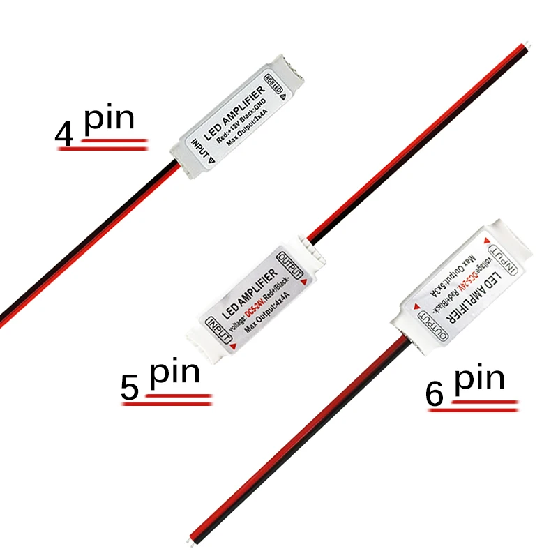 4/5/6pin RGB/RGBW контроллер светодиодный Усилитель DC 5V 12V 24V полосы Репитер сигнала