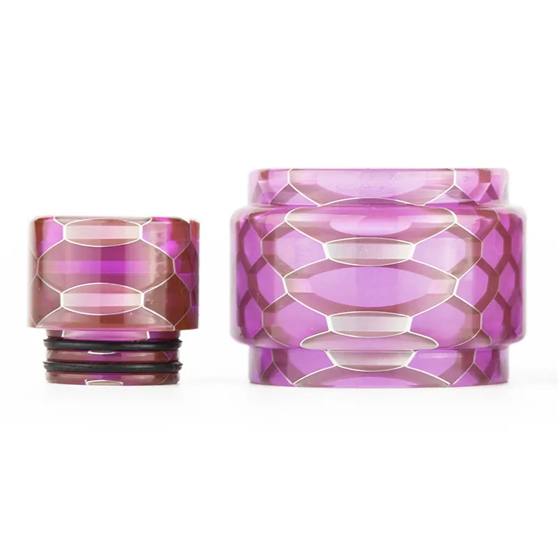 

Colorful Snake Pattern Resin bubble tube & 810 Drip Tip Kit For Falcon King Tank Atomizer