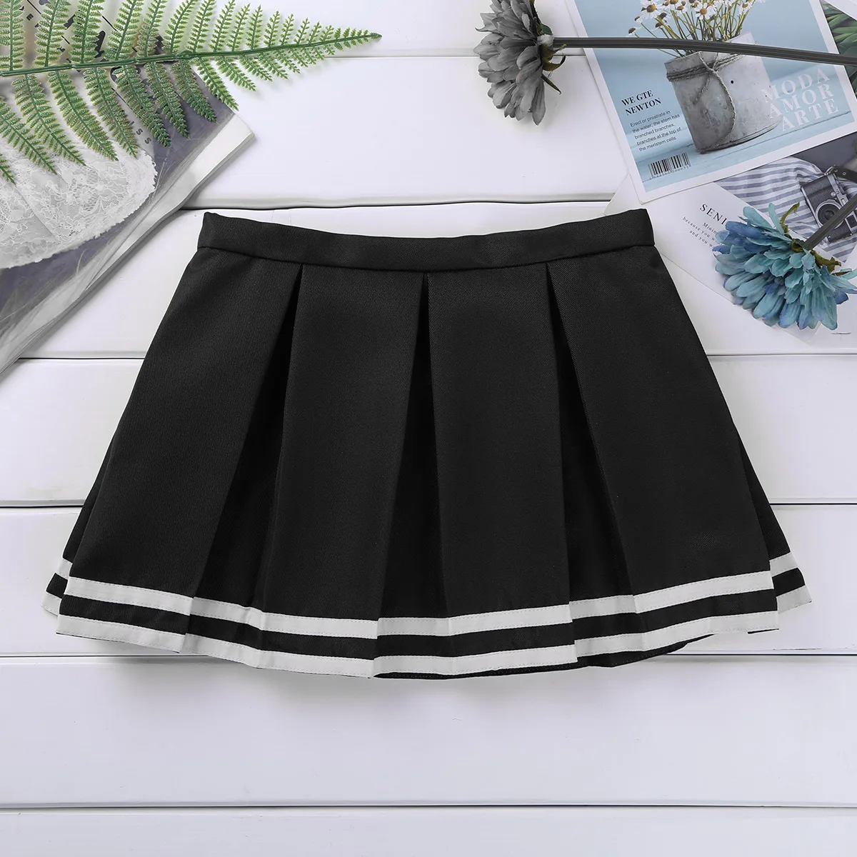 Детская школьная форма для девочек плиссированная юбка болельщика с боковой