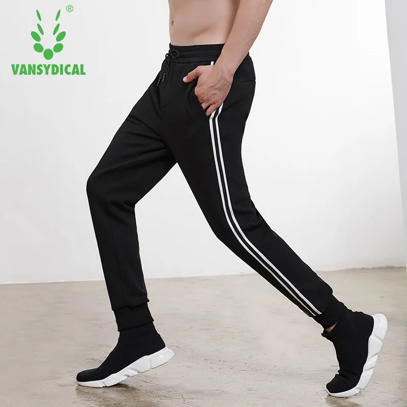 SPT Vansydical полосатые спортивные кроссовки Штаны Для мужчин стороны букв