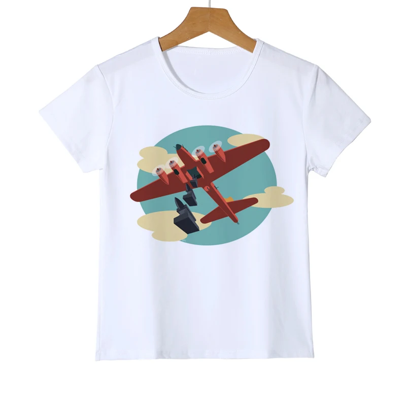 

Funny Cat Flying Airplane Cartoon Boys/Girls/Baby T shirt Fashion Summer t shirt Kid Helicopter t shirt Children's t-shirt Z32-8