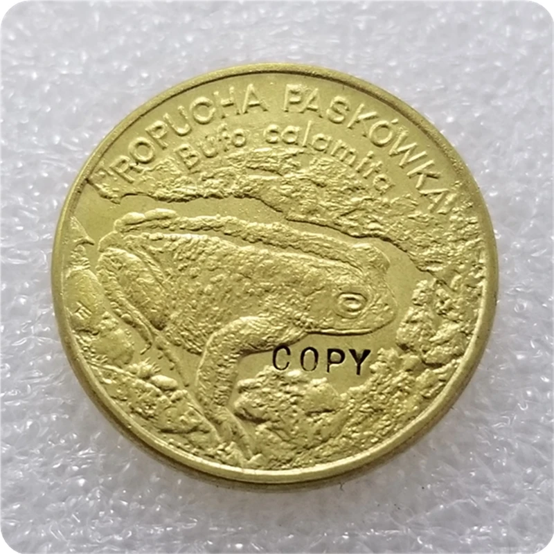 FROG 1998 польский скандинавский 2 ZL монеты КОПИЯ - Цвет: FROG