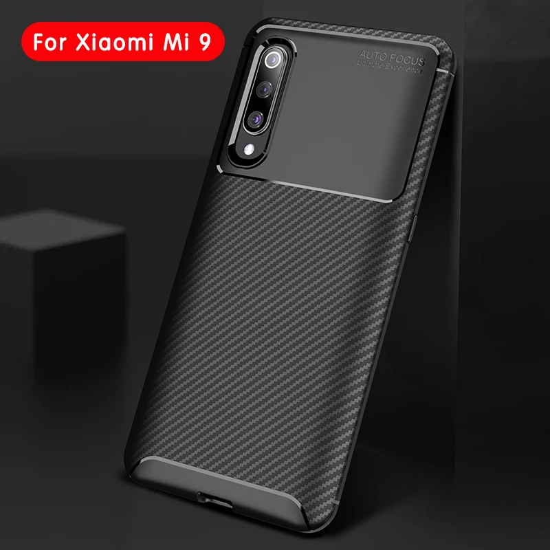 Чехол для Xiaomi Mi 9 / se Lite/Pro чехол 9T Pro мягкий силиконовый из углеродного волокна и