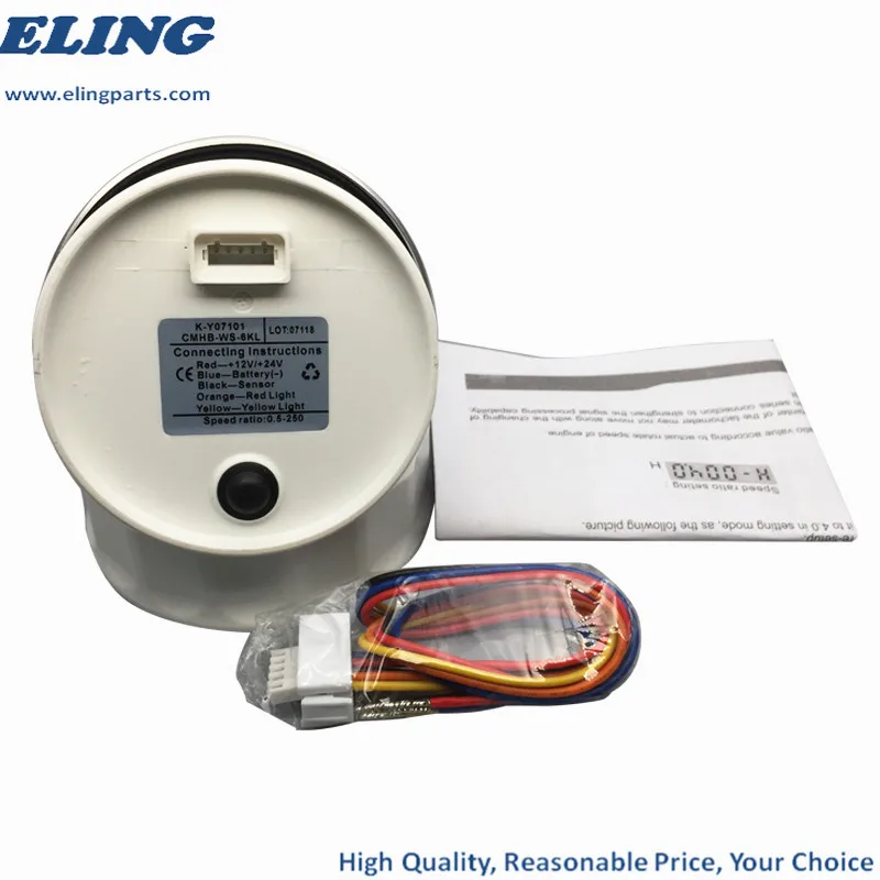 KUS 85 мм Тахометр RPM Датчик Оборотов с часовым измерителем 0-6000 об/мин 12В/24В красной