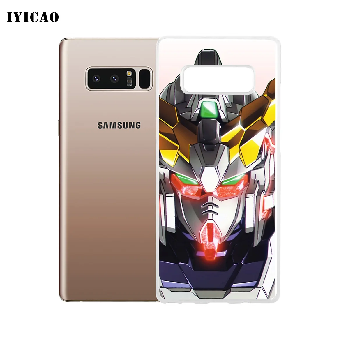 IYICAO Gundam Мягкий силиконовый чехол для телефона Samsung A5 A6 Plus A7 A8 A9 J3 J5 J7 Note 8 9 TPU