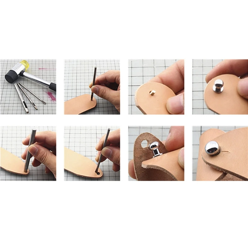 10 шт шпильки с круглой головкой DIY кожаный бумажник сумка заклепки соска ручной