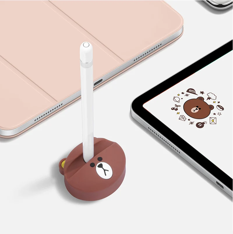 Подставка-карандаш с медведем для Apple pencil base storage stylus pen base для iPad Pro 10,5 12,9 карандаш-стилус для сенсорных ручек
