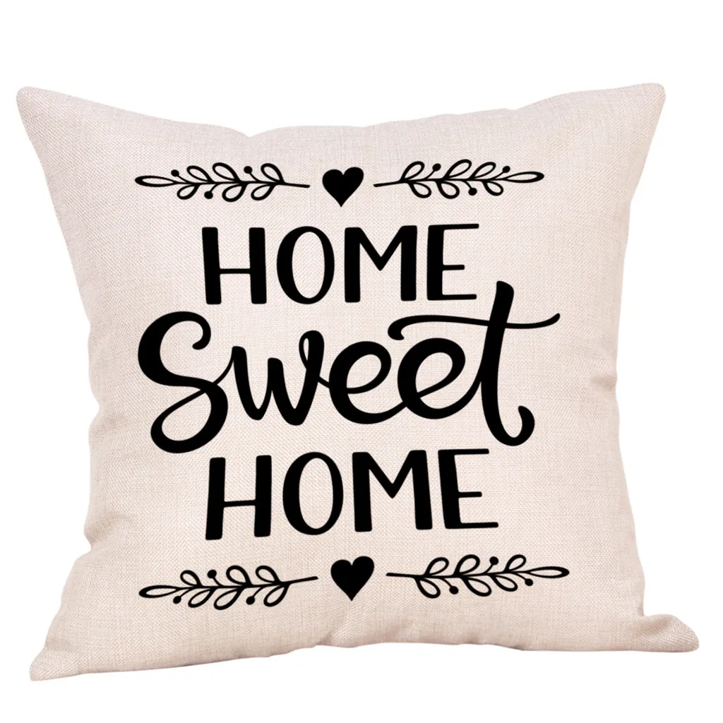 I 45x45 см Cojines Decorativos Para диван Sweet Home хлопковые льняные квадратные чехлы на подушки Home Decor диван Чехлы kussenhoes - Цвет: I