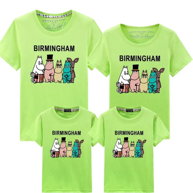 Moomin/Одинаковая одежда для всей семьи папы мамы сына и дочки футболка меня с