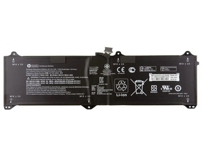 Новая настоящая аккумуляторная батарея для ноутбука HP EliteBook 1011 G1 X2 серии OL02XL