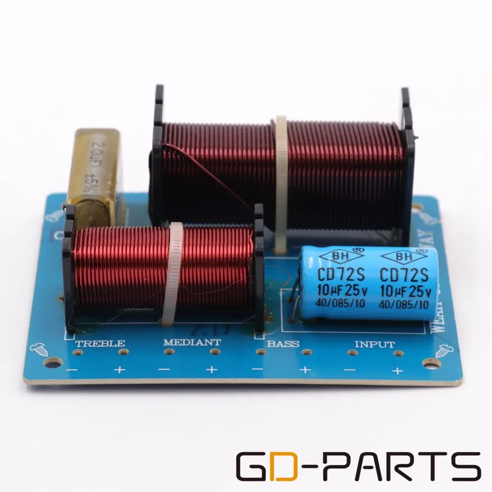 GD-PARTS 1 шт. 3-сторонний 80 Вт аудио динамик кроссовер разделитель частоты