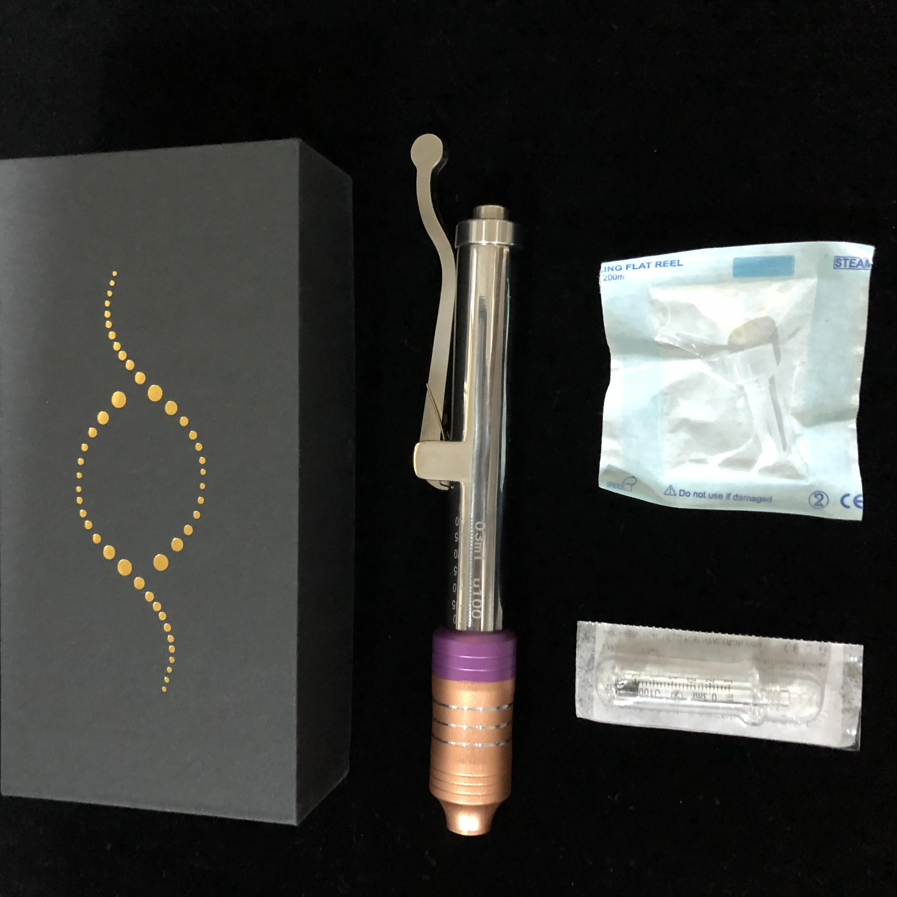 

Регулируемая ручка для инъекций гиалуроновой кислоты, набор ручек для массажа, высокого давления, микро пушки, против морщин, шприц для воды