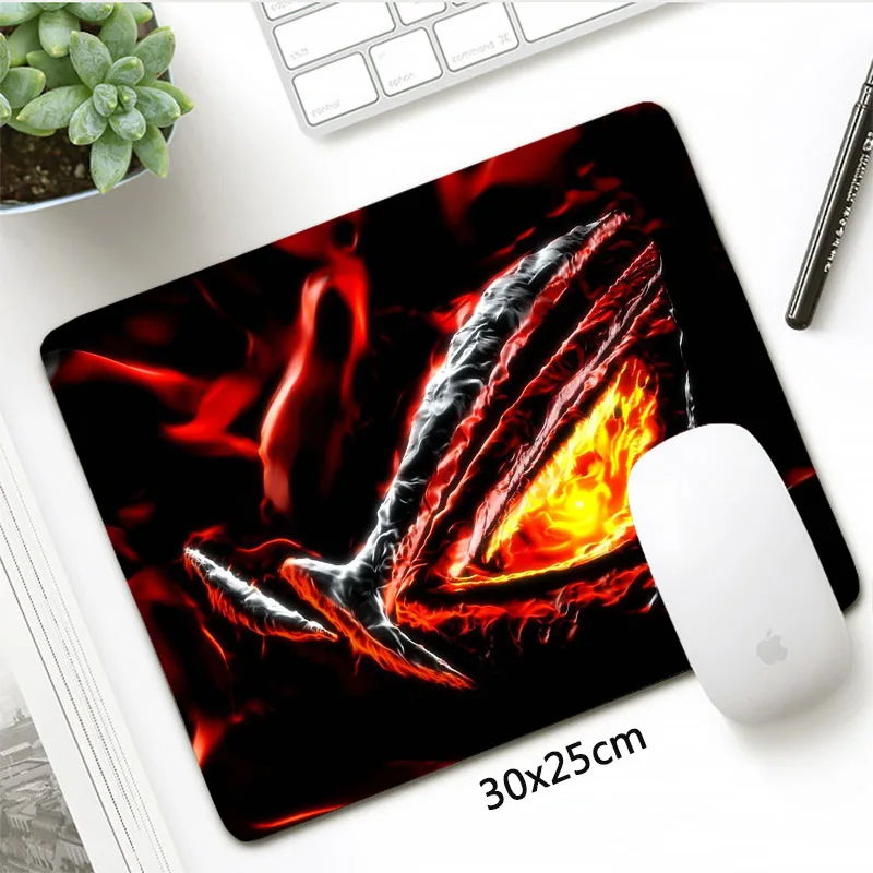Игровой коврик для мыши ASUS 30x25 см резиновый маленького размера с застежкой по