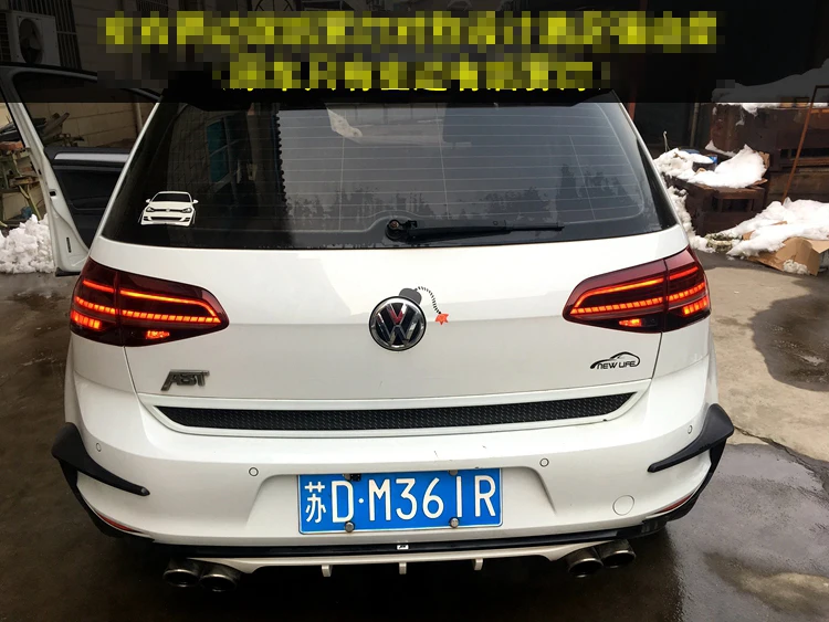 Автомобильный Стильный чехол для Volkswagen VW Golf 7 MK7 Golf7 Golf7.5 MK7.5 задние фонари задний фонарь все светодиодный задний фонарь динамический сигнал поворота