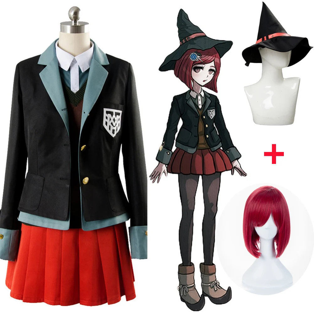 Danganronpa 3 Yumeno костюм himiko платье Косплей Костюм на заказ костюмы на Хэллоуин полный комплект куртка+ рубашка+ жилет+ юбка+ шляпа