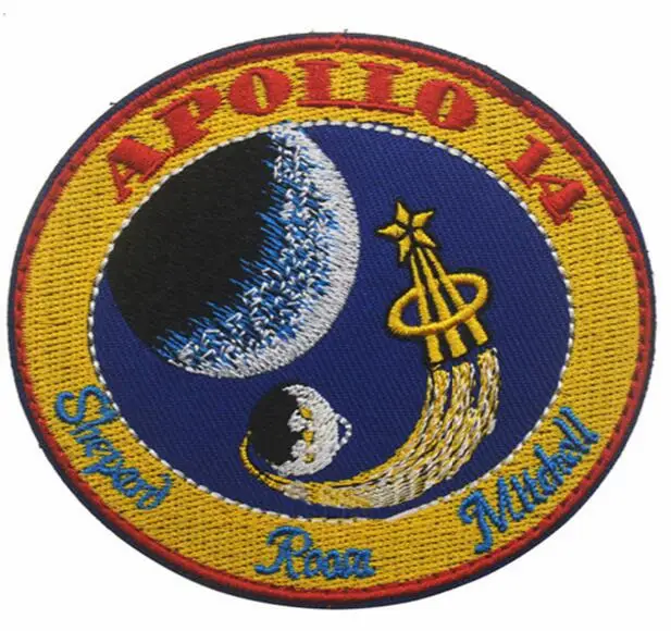 I 1 Piece APOLLO Mission Embroidery Decal Patch Astronaut DIY Spaceship Emblem Collage American Combat Outdoor Supplies Icon Badge - Цвет: I