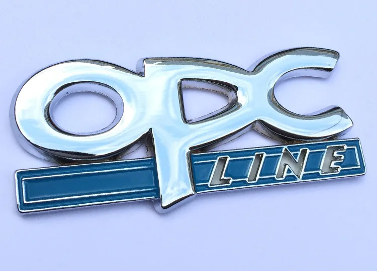1X хром OPC эмблема наклейка на автомобиль для Opel Corsa Meriva Zafira Astra Vectra Antara Mokka|opc line|for