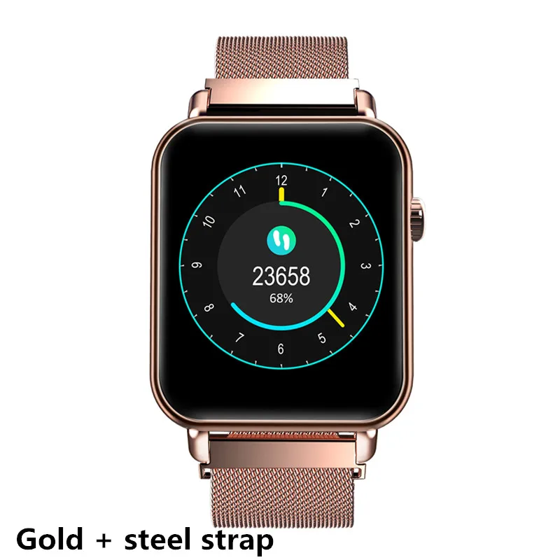 gold steel Y6 pro, умный Браслет, фитнес-браслет, сердечный ритм, кровяное давление, информация о кислороде, напоминает, смарт-браслет, фитнес-трекер, PK B57 - Цвет: gold steel
