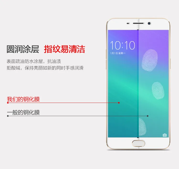 Полная защита экрана для VIVO V3 V3 Max V5/X5 Pro/X6 X6 Plus/X7 X7 Plus/Y55 Y66 Y67 защитная пленка закаленное стекло