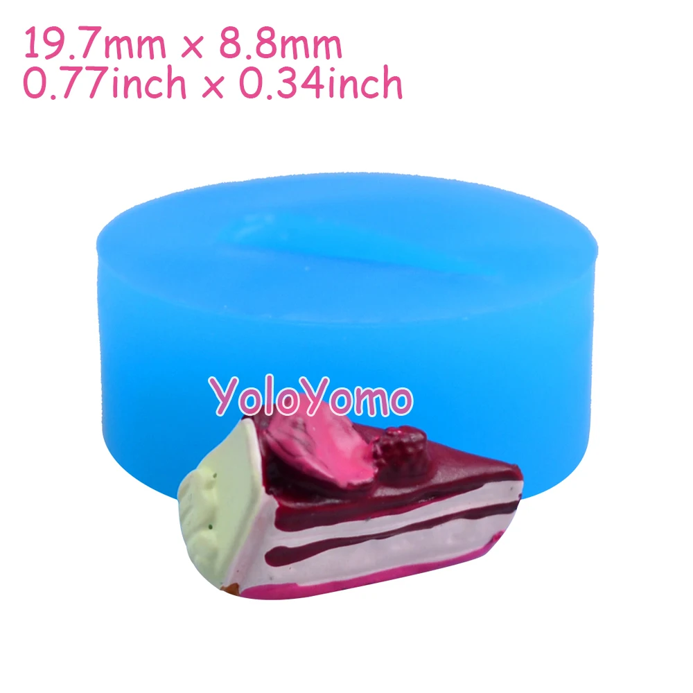 G089YL G127YL G129YL G137YL 3D ломтик торта силиконовая форма-миниатюрная еда Конфеты Шоколад