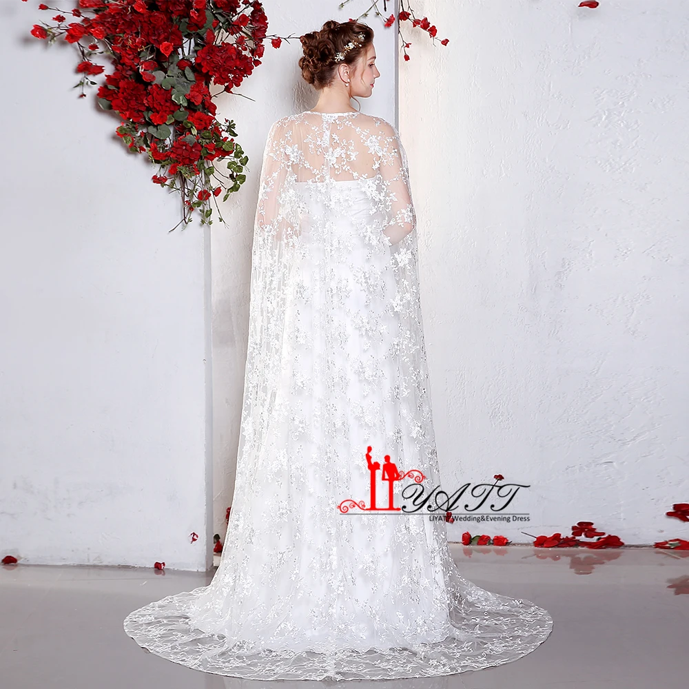 LIYATT Simple Vintage Arabic Strapless Mermaid Ivory Muslim Evening Prom Dress With Shawl Sofe Satin Cheap Two Pieces | Свадьбы и