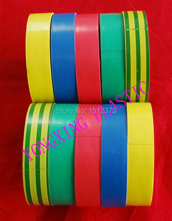 10 шт./лот J20 электрическая лента ширина 18 мм Желто-зеленый двойной цвет |