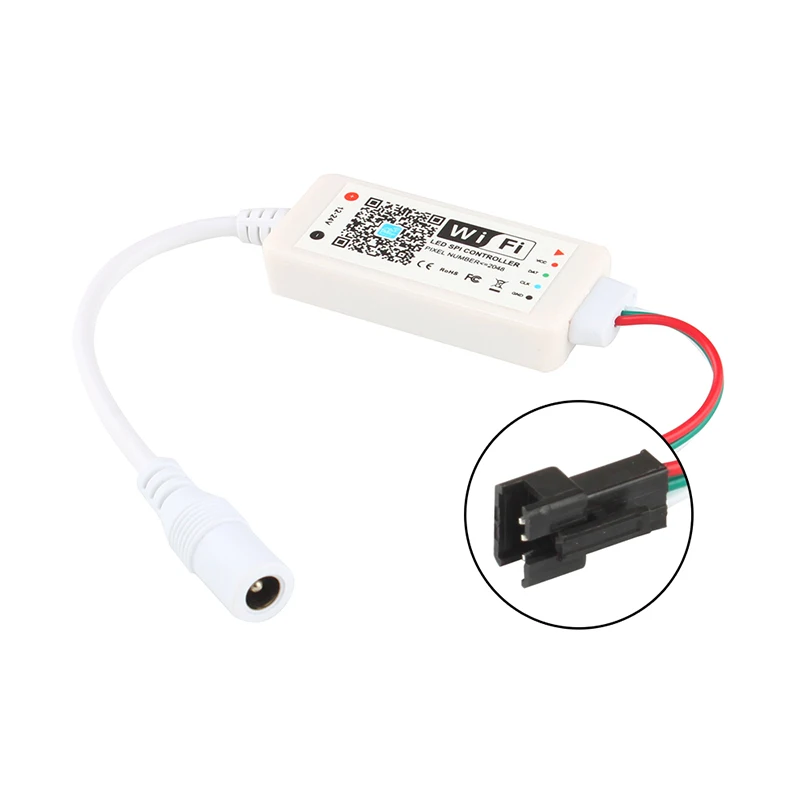 DC5V DC12 24V Magic Home светодиодный SPI контроллер адресуемый 2048 пикселей мини WiFi для WS2811