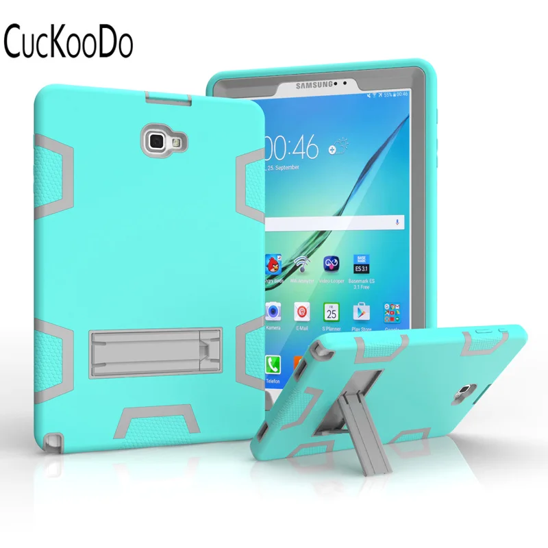 CucKooDo 3 в 1 Гибридный ударопрочный защитный чехол с подставкой для Samsung Galaxy Tab A 10 S Pen