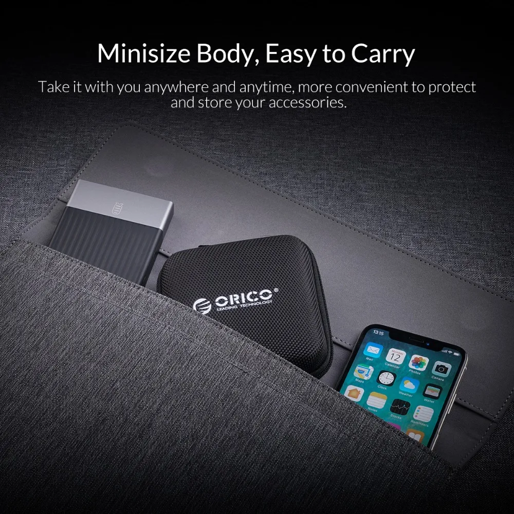 ORICO чехол для наушников Портативная сумка Airpods кабели аксессуары