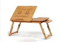 yanguanggu student adjustab table woodenbed table bamboo notebook computer desk foldable laptop desk 5030cm haved drawer no fan