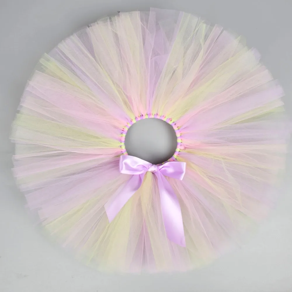 Яркая пышная фатиновая юбка пачка для маленьких девочек праздничный костюм дня