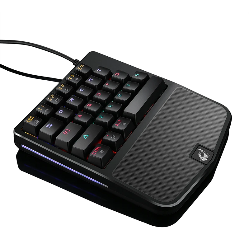 Проводная клавиатура с 28 клавишами Freewolf K9 RGB светодиодный Usb подсветкой