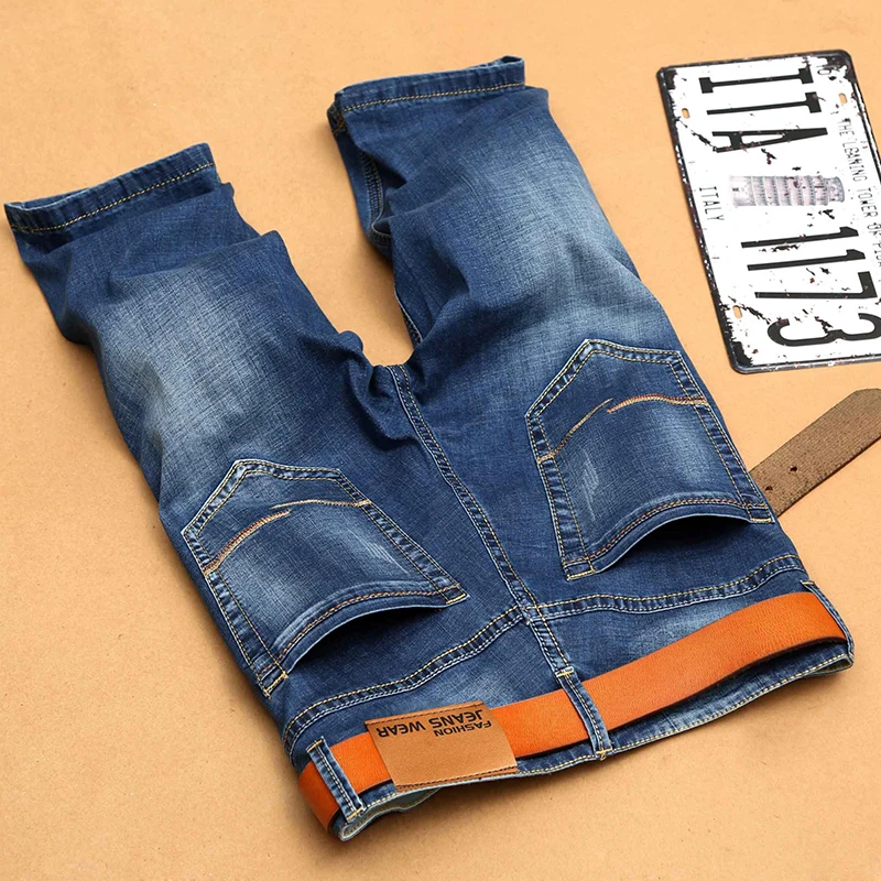 

Мужские джинсовые шорты, короткие летние тренировочные брюки из хлопка, большие размеры