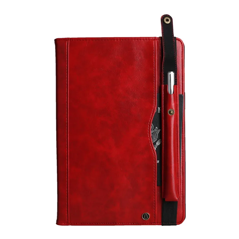 For Samsung Tab SM-T725 Retro Book Leaher Case Multi Flip Wallet Stand Smart Cover for Samsung Galaxy Tab S5e T720 With Pen Slot