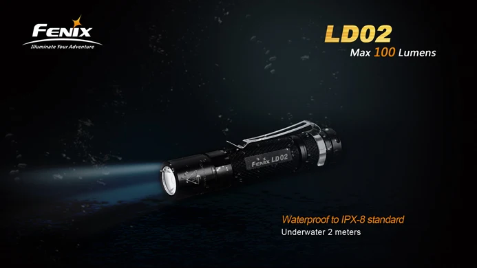 Fenix LD02 Cree XP-E2 светодиодный AAA фонарик Фонарь фонарики Макс 100 люмен