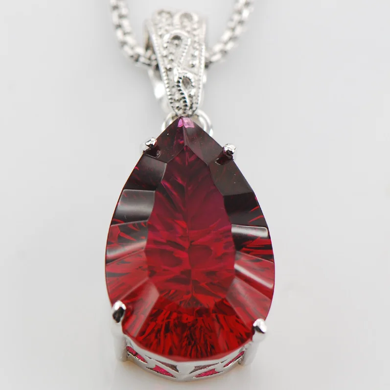 Огромный вогнутый гранат бриллиантовый серебряный кулон TE562|pendant jewelry|pendant earingpendant