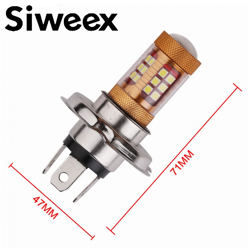1 Pcs Bright Car LED Bulbs H4 H7 H8 3030 28 SMD 28W White 12V DC High Brightness Fog Driving Light Bulb | Автомобили и мотоциклы