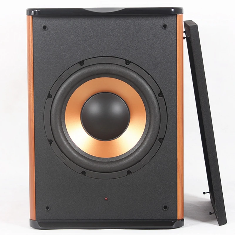 Высокая мощность 10 дюймов активный Hi-Fi сабвуфер деревянные дома Театр 200W 4 Ом 30 Гц~ 200 Гц AC220V