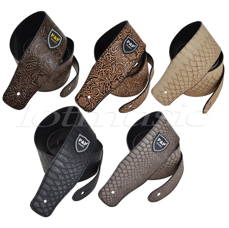 Ремешок для электроакустической гитары 5 шт.|padded leather guitar strap|leather strapguitar strap |