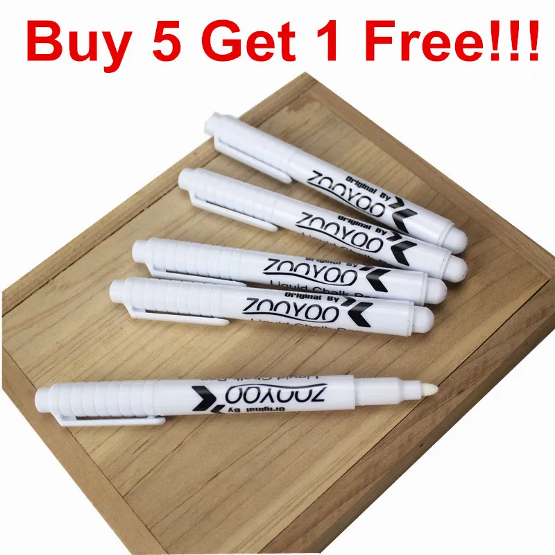 6pcs/lot White Liquid Chalk Pen for Kids Room Wall Stickers and Blackboard Removable Vinyl Decal | Дом и сад
