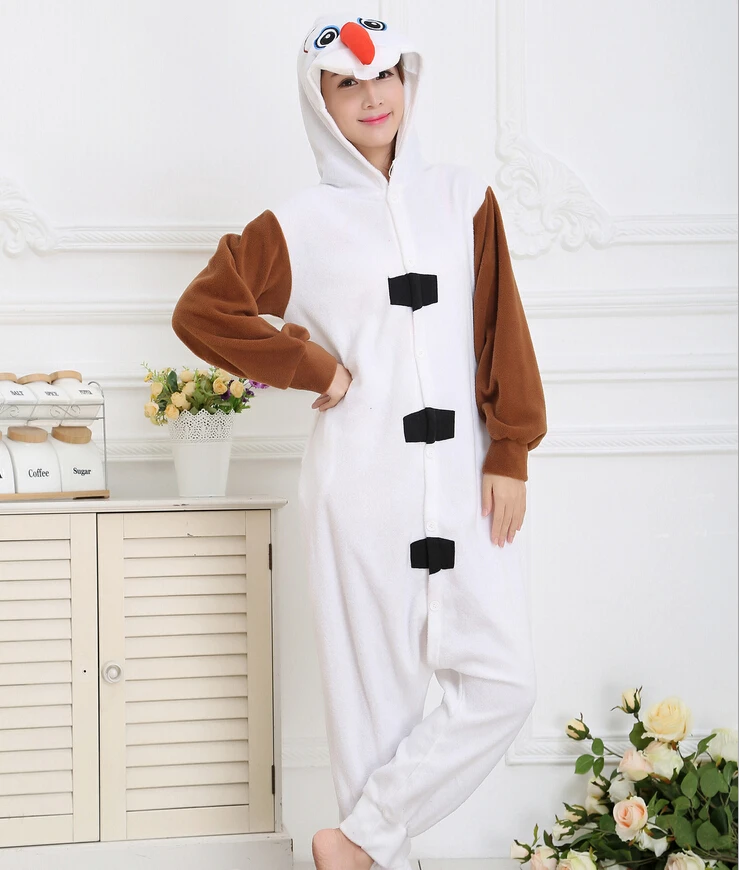 Унисекс Животные Комбинезон с рисунком из аниме Олаф для взрослых костюм