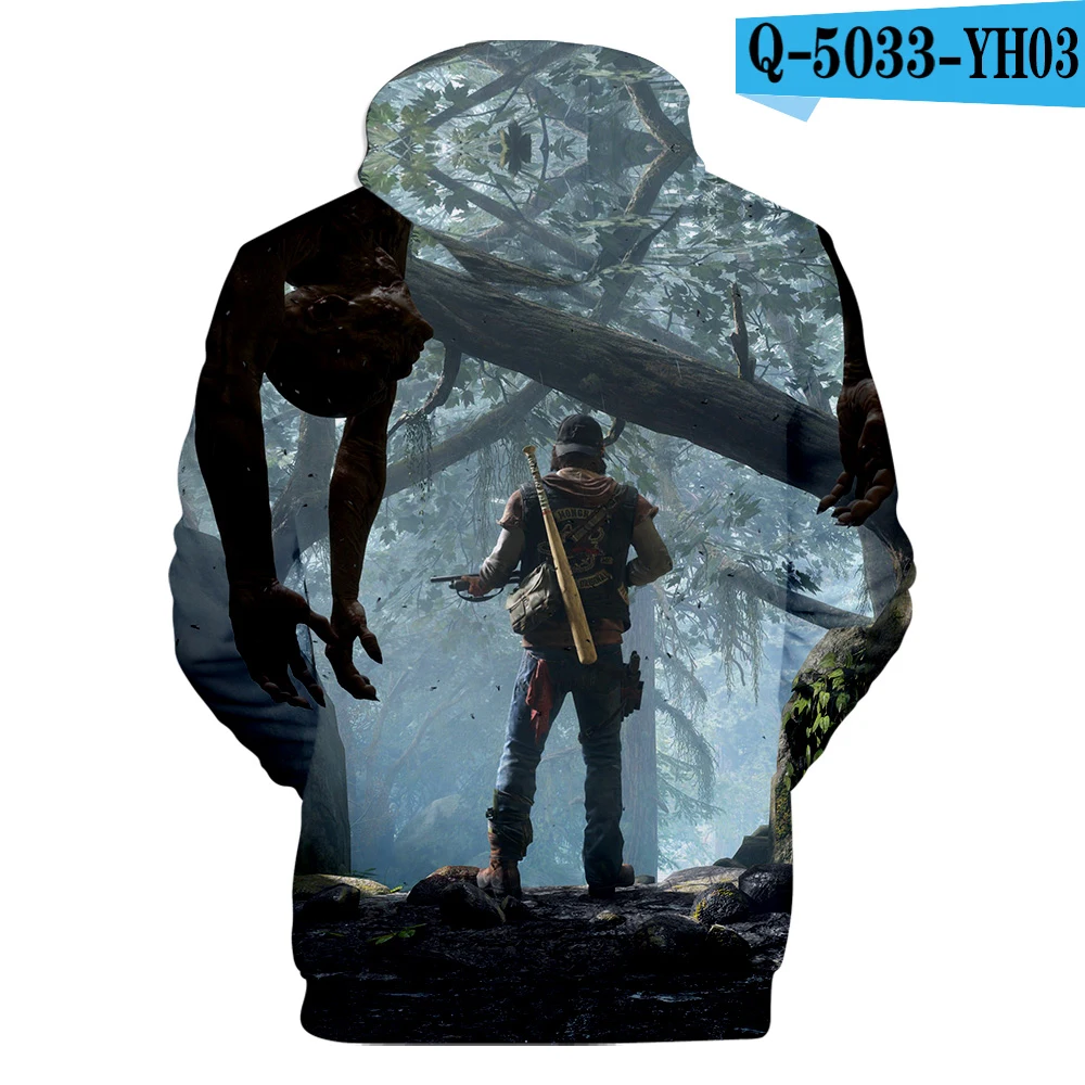 3D back Новая игра, мужские/женские толстовки с капюшоном, толстовка с принтом дней, коллекция года, модные топы в стиле хип-хоп, XXS-4XL - Цвет: 3D back