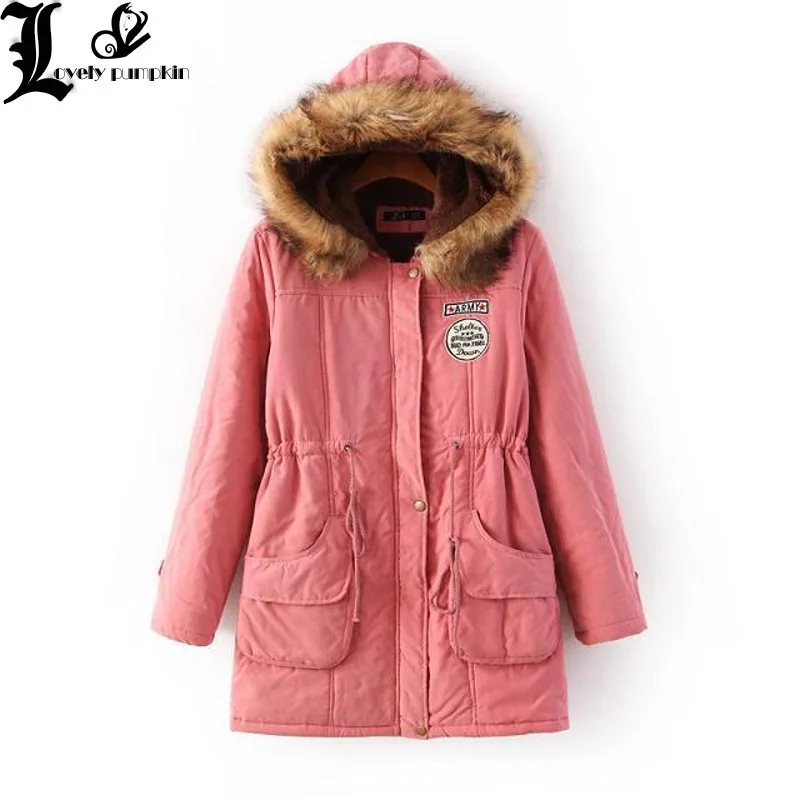 

2018 New Parkas Female Women Winter Coat Thickening Cotton Winter Jacket Womens Outwear Parkas for Women Winter LP209