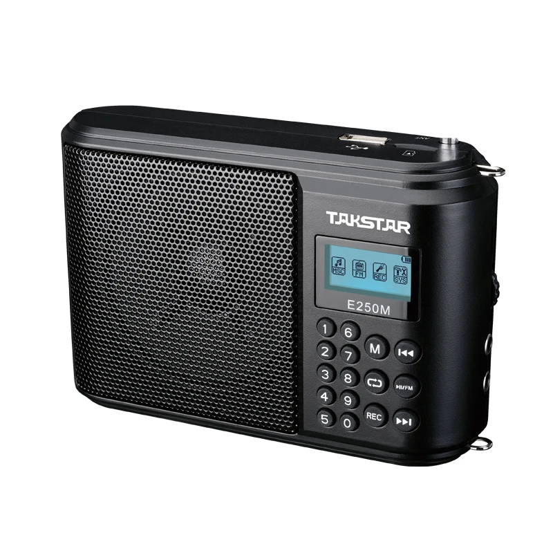 Takstar E250M Φ имеет функцию FM и записи 10 Вт усилитель с поддержкой TF-карты U-диска |