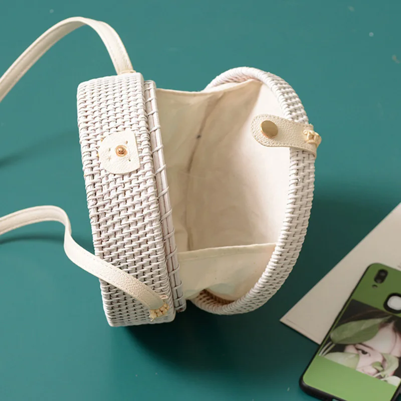 VRTREND круглая сумка из ротанга летняя соломенная мессенджер сумка-тоут
