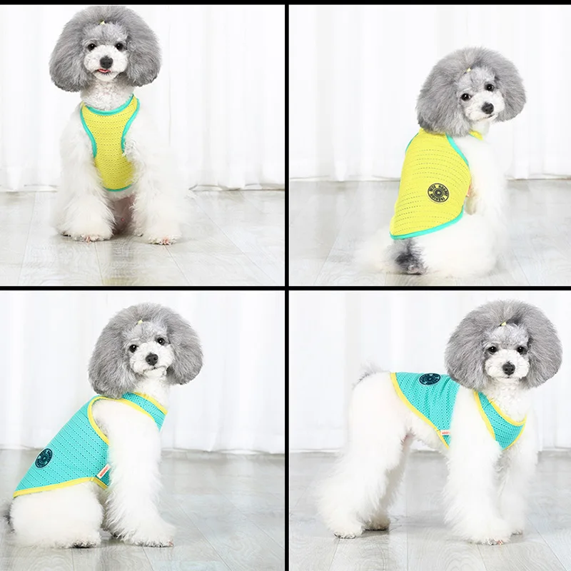 HOOPET Весна щенок собака жилет одежда маленькая кошка летняя футболка платье S-XL |