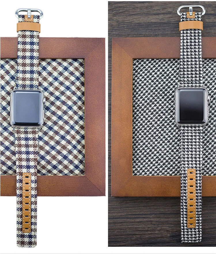 Модный мужской джинсовый браслет, тканевый кожаный ремешок для Apple Watch, 42 мм, 38 мм, ремешок для iWatch 40 мм, 44 мм, серия 4, 3, 2, 1, ремешок
