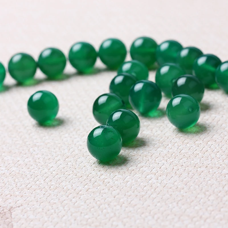 12 мм натуральный камень ювелирные изделия бусины зеленый шар колье серьги